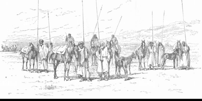 iran-kurdish-cavalry-antique-print-c1885-FXT6P6